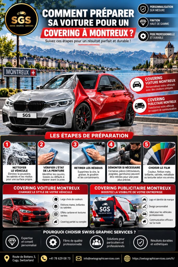 Comment préparer sa voiture pour un covering à Montreux ?