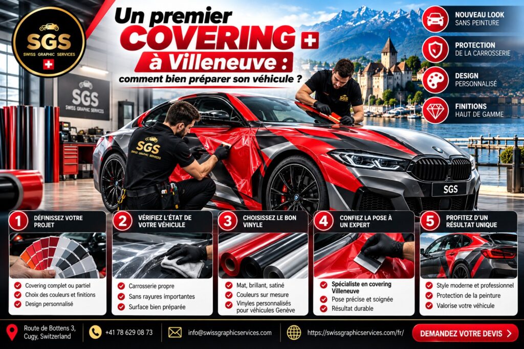 Un premier covering à Villeneuve : comment bien préparer son véhicule ?